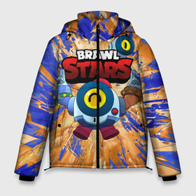 Мужская зимняя куртка 3D с принтом Brawl Stars Nani в Ухте, верх — 100% полиэстер; подкладка — 100% полиэстер; утеплитель — 100% полиэстер | длина ниже бедра, свободный силуэт Оверсайз. Есть воротник-стойка, отстегивающийся капюшон и ветрозащитная планка. 

Боковые карманы с листочкой на кнопках и внутренний карман на молнии. | Тематика изображения на принте: brawl nani | brawl stars | brawl stars nani | brawler | nani | nani and peep | peep | бравл старс | бравл старс нани | нани | нани и пип | робот нани