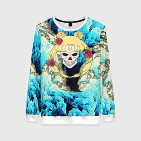 Женский свитшот 3D с принтом SAILOR MOON в Ухте, 100% полиэстер с мягким внутренним слоем | круглый вырез горловины, мягкая резинка на манжетах и поясе, свободная посадка по фигуре | anime | japan | manga | sailor moon | аниме | девочка | девушка | луна | лунная призма | манга | розы | сейлор мун | сэйлор мун | япония