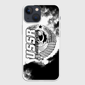 Чехол для iPhone 13 mini с принтом СССР в Ухте,  |  | ussr | герб | звезда | коммунист | комсомол | кпсс | красный | ленин | лого | логотип | молот | надпись | патриот | республик | ретро | рсфср | серп | символ | снг | советский | советских | социалистических