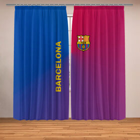 Фотошторы с принтом Barcelona в Ухте, Блэкаут (светозащита 90%) / Габардин (светозащита 40% | 2 полотна шириной по 145 см; Высота 200-300 см; Крепление: шторная лента (на крючки); | barcelona | barselona | futbol club | барса | барселона | лионель месси | люблю футбол | месси | сине гранатовые | фанат | фк барселона | форма | форма игроков | футбол | футбольный клуб | эмблема | эмблема клуба