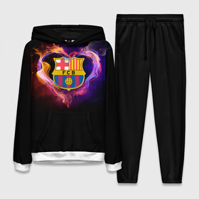Женский костюм 3D (с толстовкой) с принтом Barcelona в Ухте,  |  | barcelona | barselona | futbol club | барса | барселона | лионель месси | люблю футбол | месси | сине гранатовые | фанат | фк барселона | форма | форма игроков | футбол | футбольный клуб | эмблема | эмблема клуба