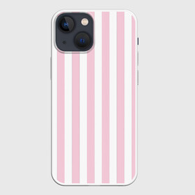 Чехол для iPhone 13 mini с принтом Розовые линии в Ухте,  |  | белый | линии | розовый | светло розовый | светлый