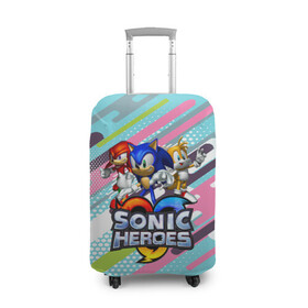 Чехол для чемодана 3D с принтом SONIC в Ухте, 86% полиэфир, 14% спандекс | двустороннее нанесение принта, прорези для ручек и колес | hedgehog | metal sonic | silver | silver the hedgehog | sonic | sonic boom | sonic the hedgehog | ёж сонник | игры | соник | фильмы