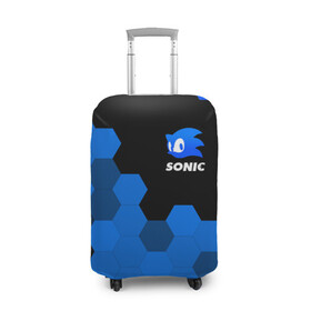 Чехол для чемодана 3D с принтом СОНИК / SONIC в Ухте, 86% полиэфир, 14% спандекс | двустороннее нанесение принта, прорези для ручек и колес | adventure | game | games | hedgehog | movie | mult | sonic | the | unleashed | ежик | игра | игры | кино | мульт | мультик | мультфильм | соник | фильм