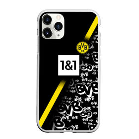 Чехол для iPhone 11 Pro Max матовый с принтом Dortmund 2020/2021 ФОРМА в Ухте, Силикон |  | 09 | borussia | borussia dortmund | bvb | bvb 09 | dortmund | fc | football club | sport | боруссия | дортмунд | спортивные | униформа | фирменые цвета | фк | футбольный клуб