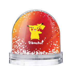 Снежный шар ПИКАЧУ / PIKACHU: в Ухте, Пластик | Изображение внутри шара печатается на глянцевой фотобумаге с двух сторон | anime | manga | pikachu | pokemon | pokemons | аниме | детектив | кино | манга | мультфилтфильм | муьлт | пикачу | покемон | покемоны | фильм
