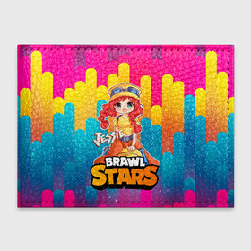 Обложка для студенческого билета с принтом Jessie Brawl Stars anime style в Ухте, натуральная кожа | Размер: 11*8 см; Печать на всей внешней стороне | brawl | brawl stars | brawlstars | brawl_stars | jessie | аниме | бравл | бравлстарс | джеси | джесси | джэси | джэсси