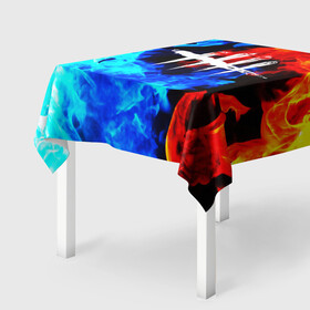 Скатерть 3D с принтом DEAD BY DAYLIGHT в Ухте, 100% полиэстер (ткань не мнется и не растягивается) | Размер: 150*150 см | dbd | dead by daylight | game | survival horror | дбд | игры | мертвецы | мертвы к рассвету | призраки