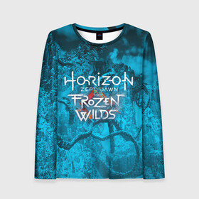 Женский лонгслив 3D с принтом Horizon Zero Dawn в Ухте, 100% полиэстер | длинные рукава, круглый вырез горловины, полуприлегающий силуэт | art | attack on titan | eren yeager | hajime isayama | shingeki no kyojin | атака титанов | безумие | военная форма | клинки | кровь | сражение | ярость