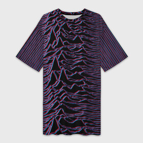 Платье-футболка 3D с принтом Joy Division Glitch в Ухте,  |  | Тематика изображения на принте: glitch | ian curtis | joy division | rock | unknown pleasures | глюк | иэн кёртис | рок