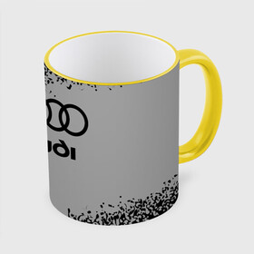 Кружка с полной запечаткой с принтом AUDI / АУДИ в Ухте, керамика | ёмкость 330 мл | audi | auto | felb | logo | moto | quattro | sport | symbol | авто | автомобильные | ауди | кватро | кольца | лого | логотип | логотипы | марка | мото | символ | спорт | фгвш | шильдик