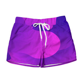 Женские шорты 3D с принтом НЕОНОВАЯ ГЕОМЕТРИЯ в Ухте, 100% полиэстер | прямой крой, два кармана без застежек по бокам. Мягкая трикотажная резинка на поясе, внутри которой широкие завязки. Длина до середины бедра | abstract | abstraction | geometry | line | pattern | psy | абстрактный | абстракция | геометрия | краски | линии | неоновые | неоновый | психоделика | текстура