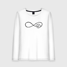 Женский лонгслив хлопок с принтом Rammstein Forever в Ухте, 100% хлопок |  | forever | metal | rammstein | rock | бесконечность | вечность | метал | рамштайн | рок