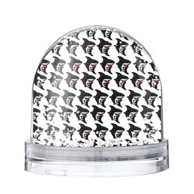 Снежный шар с принтом Акула в Ухте, Пластик | Изображение внутри шара печатается на глянцевой фотобумаге с двух сторон | абстракция | акула | акулы | рыбы