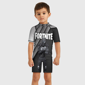 Детский купальный костюм 3D с принтом FORTNITE в Ухте, Полиэстер 85%, Спандекс 15% | застежка на молнии на спине | 2019 | battle royale | chapter 2 | epic games | fortnite | game | season x | zombie | зомби | фортнайт