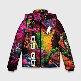 Зимняя куртка для мальчиков 3D с принтом CS GO в Ухте, ткань верха — 100% полиэстер; подклад — 100% полиэстер, утеплитель — 100% полиэстер | длина ниже бедра, удлиненная спинка, воротник стойка и отстегивающийся капюшон. Есть боковые карманы с листочкой на кнопках, утяжки по низу изделия и внутренний карман на молнии. 

Предусмотрены светоотражающий принт на спинке, радужный светоотражающий элемент на пуллере молнии и на резинке для утяжки | awp | counter strike | cs go | cs go global offensive | hyper beast | skin cs | team cs | команды cs | скины оружия | скоростной зверь | хайпер бист