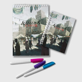 Блокнот с принтом Assassin’s Creed 2 в Ухте, 100% бумага | 48 листов, плотность листов — 60 г/м2, плотность картонной обложки — 250 г/м2. Листы скреплены удобной пружинной спиралью. Цвет линий — светло-серый
 | black flag | brotherhood | chronicles | creed | game | origins | revelations | rogue | syndicate | unity | valhalla | альтаир | ассасин | игры | кинжал | пираты