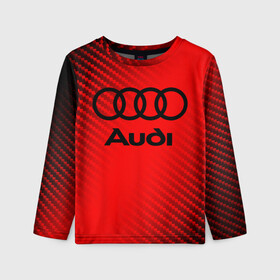 Детский лонгслив 3D с принтом AUDI / АУДИ в Ухте, 100% полиэстер | длинные рукава, круглый вырез горловины, полуприлегающий силуэт
 | audi | auto | felb | logo | moto | quattro | sport | symbol | авто | автомобильные | ауди | кватро | кольца | лого | логотип | логотипы | марка | мото | символ | спорт | фгвш | шильдик