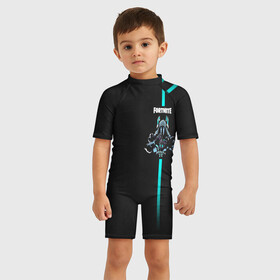 Детский купальный костюм 3D с принтом Fortnite в Ухте, Полиэстер 85%, Спандекс 15% | застежка на молнии на спине | fortnite | fortnite 2 | fortnite x | marshmello | маршмелло | фортнайт | фортнайт 2 | фортнайт глава 2