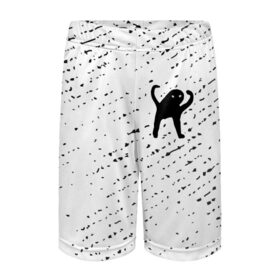 Детские спортивные шорты 3D с принтом ЪУЪ СЪУКА в Ухте,  100% полиэстер
 | пояс оформлен широкой мягкой резинкой, ткань тянется
 | mem | meme | memes | кот | котик | коты | кошка | кошки | мем | мемы | прикол | приколы | съука | ъуъ