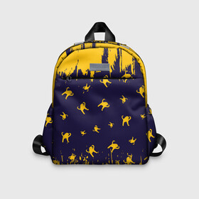 Детский рюкзак 3D с принтом ЪУЪ СЪУКА в Ухте, 100% полиэстер | лямки с регулируемой длиной, сверху петелька, чтобы рюкзак можно было повесить на вешалку. Основное отделение закрывается на молнию, как и внешний карман. Внутри дополнительный карман. По бокам два дополнительных кармашка | mem | meme | memes | кот | котик | коты | кошка | кошки | мем | мемы | прикол | приколы | съука | ъуъ