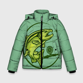 Зимняя куртка для мальчиков 3D с принтом Large fish в Ухте, ткань верха — 100% полиэстер; подклад — 100% полиэстер, утеплитель — 100% полиэстер | длина ниже бедра, удлиненная спинка, воротник стойка и отстегивающийся капюшон. Есть боковые карманы с листочкой на кнопках, утяжки по низу изделия и внутренний карман на молнии. 

Предусмотрены светоотражающий принт на спинке, радужный светоотражающий элемент на пуллере молнии и на резинке для утяжки | океан | рыбалка | рыбы | спининг