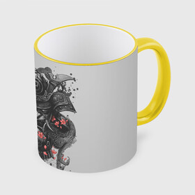 Кружка с полной запечаткой с принтом Samurai в Ухте, керамика | ёмкость 330 мл | Тематика изображения на принте: острова | самурай | токио | япония