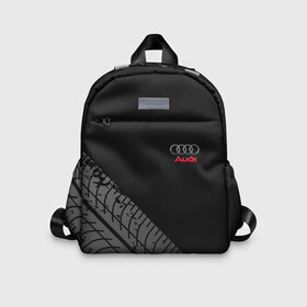Детский рюкзак 3D с принтом AUDI в Ухте, 100% полиэстер | лямки с регулируемой длиной, сверху петелька, чтобы рюкзак можно было повесить на вешалку. Основное отделение закрывается на молнию, как и внешний карман. Внутри дополнительный карман. По бокам два дополнительных кармашка | audi | авто | автомобиль | ауди | логотип | марка | машина | надпись | текстура