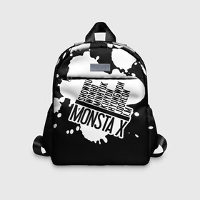 Детский рюкзак 3D с принтом Monsta X в Ухте, 100% полиэстер | лямки с регулируемой длиной, сверху петелька, чтобы рюкзак можно было повесить на вешалку. Основное отделение закрывается на молнию, как и внешний карман. Внутри дополнительный карман. По бокам два дополнительных кармашка | Тематика изображения на принте: dramarama | edm | hyungwon | idol | im | j pop | jooheon | k pop | kihyun | kpop | minhyuk | mv | shownu | the code | wonho | вонхо | монста х | хип хоп