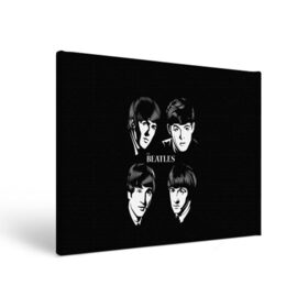 Холст прямоугольный с принтом THE BEATLES в Ухте, 100% ПВХ |  | англия | гитара | коллектив | легенды | музыка