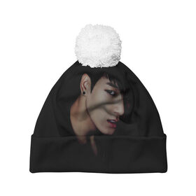 Шапка 3D c помпоном BTS: в Ухте, 100% полиэстер | универсальный размер, печать по всей поверхности изделия | bts | jeon | jeon jungkook | бтс | джонгук | чон | чонгук