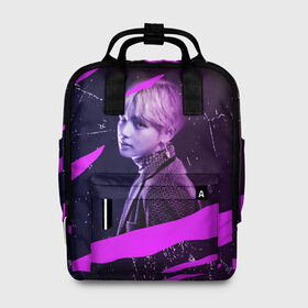 Женский рюкзак 3D с принтом BTS в Ухте, 100% полиэстер | лямки с регулируемой длиной, сверху ручки, чтобы рюкзак нести как сумку. Основное отделение закрывается на молнию, как и внешний карман. Внутри два дополнительных кармана, один из которых закрывается на молнию. По бокам два дополнительных кармашка, куда поместится маленькая бутылочка
 | bts | jungkook | rm | бойбенд | бтс | ви | джей хоуп | джонгук | сюга | чимин | чин