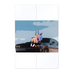 Магнитный плакат 2Х3 Мичиру Кагэмори: в Ухте, Полимерный материал с магнитным слоем | 6 деталей размером 9*9 см | bna | енот | зверь | митиру | мичиру | мичиру кагэмори | совершенно новый зверь