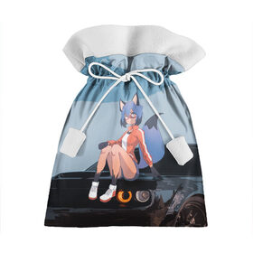 Подарочный 3D мешок с принтом Мичиру Кагэмори в Ухте, 100% полиэстер | Размер: 29*39 см | bna | енот | зверь | митиру | мичиру | мичиру кагэмори | совершенно новый зверь