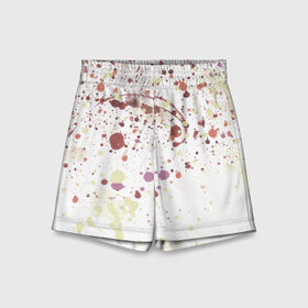 Детские спортивные шорты 3D Брызги красик: в Ухте,  100% полиэстер
 | пояс оформлен широкой мягкой резинкой, ткань тянется
 | брызги | брызги краски | краски