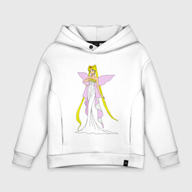 Детское худи Oversize хлопок с принтом Sailor Moon/Серенити в Ухте, френч-терри — 70% хлопок, 30% полиэстер. Мягкий теплый начес внутри —100% хлопок | боковые карманы, эластичные манжеты и нижняя кромка, капюшон на магнитной кнопке | Тематика изображения на принте: bunny | luna | princess | serenity | stars | usagi | wings | ангел | волосы | девушка | детям | звездная | звезды | королева | корона | крылья | луна | любовь | малышка | марс | радуга | сейлор мун | токио | усаги цукино | школьные 