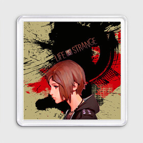 Магнит 55*55 с принтом Chloe в Ухте, Пластик | Размер: 65*65 мм; Размер печати: 55*55 мм | art | life is strange | арт | графика | игры | хлоя
