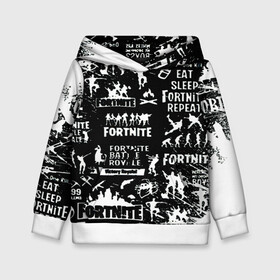 Детская толстовка 3D с принтом Fortnite. в Ухте, 100% полиэстер | двухслойный капюшон со шнурком для регулировки, мягкие манжеты на рукавах и по низу толстовки, спереди карман-кенгуру с мягким внутренним слоем | 2 глава | 2 сезон | fortnite | fortnite 2 | game | боевой пропуск | боевой пропуск 2 сезона 2 главы фортнайт | игра | фортнайт | экшен
