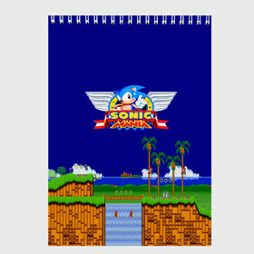 Скетчбук с принтом Sonic в Ухте, 100% бумага
 | 48 листов, плотность листов — 100 г/м2, плотность картонной обложки — 250 г/м2. Листы скреплены сверху удобной пружинной спиралью | game | sonic | sonic the hedgehog | видеоигра | доктор эггман | ёж | ёж соник | игра | сега | синий антропоморфный ёж | соник | соник в кино