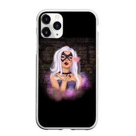 Чехол для iPhone 11 Pro Max матовый с принтом Женщина в Ухте, Силикон |  | Тематика изображения на принте: cat | крутая девушка | независимая | поцелуй | свободная