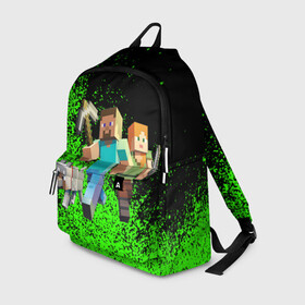 Рюкзак 3D с принтом minecraft в Ухте, 100% полиэстер | лямки с регулируемой длиной, сверху петелька, чтобы рюкзак можно было повесить на вешалку. Основное отделение закрывается на молнию, как и внешний карман. Внутри два дополнительных кармана, один из которых закрывается на молнию. По бокам два дополнительных кармашка | minecraft | в майн | в майнкрафт | видео майнкрафт | игры | компот | компот в майнкрафт | майн | майнкрафт | майнкрафт но | нуб | нуб и про | нубик | троллинг | троллинг ловушка