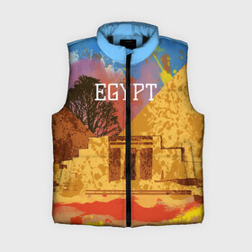 Женский жилет утепленный 3D с принтом Египет(Пирамида Хеопса) в Ухте,  |  | egypt | египет | пирамида хеопса | пирамиды | туристические
