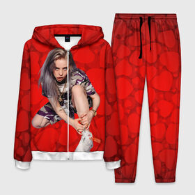 Мужской костюм 3D с принтом Billie Eilish(Билли Айлиш) в Ухте, 100% полиэстер | Манжеты и пояс оформлены тканевой резинкой, двухслойный капюшон со шнурком для регулировки, карманы спереди | bad guy | billie eilish | билли айлиш | музыка | популярная музыка
