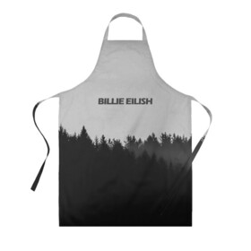 Фартук 3D с принтом Billie Eilish (+Спина) в Ухте, 100% полиэстер | общий размер — 65 х 85 см, ширина нагрудника — 26 см, горловина — 53 см, длина завязок — 54 см, общий обхват в поясе — 173 см. Принт на завязках и на горловине наносится с двух сторон, на основной части фартука — только с внешней стороны | billie eilish | лес | минимализм | природа | рисунок | текст
