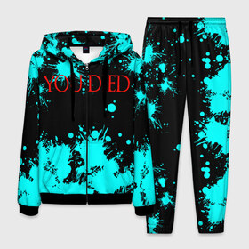 Мужской костюм 3D с принтом DARK SOULS в Ухте, 100% полиэстер | Манжеты и пояс оформлены тканевой резинкой, двухслойный капюшон со шнурком для регулировки, карманы спереди | Тематика изображения на принте: dark souls | dark souls iii | дарк солс | дарк соулс | темные души | черные души