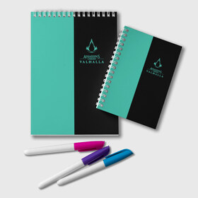 Блокнот с принтом Assassins Creed Valhalla в Ухте, 100% бумага | 48 листов, плотность листов — 60 г/м2, плотность картонной обложки — 250 г/м2. Листы скреплены удобной пружинной спиралью. Цвет линий — светло-серый
 | 