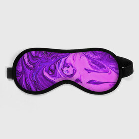 Маска для сна 3D с принтом PurpleDEL в Ухте, внешний слой — 100% полиэфир, внутренний слой — 100% хлопок, между ними — поролон |  | abstraction | liquid | purple | stains | watercolor | абстракция | акварель | жидкий | разводы | фиолетовый