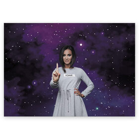 Поздравительная открытка с принтом The one в Ухте, 100% бумага | плотность бумаги 280 г/м2, матовая, на обратной стороне линовка и место для марки
 | Тематика изображения на принте: celebrity | cosmos | eyes | face | finger | gesture | girl | hairstyle | lips | olga buzova | space | star | глаза | губы | девушка | жест | звезда | знаменитость | космос | лицо | ольга бузова | палец | прическа