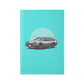 Обложка для паспорта матовая кожа Хачироку АЕ86: в Ухте, натуральная матовая кожа | размер 19,3 х 13,7 см; прозрачные пластиковые крепления | initial d | levin | trueno | дрифт | такуми | тюнинг | хачироку