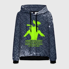 Мужская толстовка 3D с принтом ОЧЕНЬ СТРАННЫЕ ДЕЛА STRANGER в Ухте, 100% полиэстер | двухслойный капюшон со шнурком для регулировки, мягкие манжеты на рукавах и по низу толстовки, спереди карман-кенгуру с мягким внутренним слоем. | netflix | series | strange | stranger | things | бобби | браун | вулфард | дела | демогорген | дина | лого | логотип | логотипы | милли | нетфликс | одиннадцать | очень | сериал | сериалы | символ | символы | странные | финн